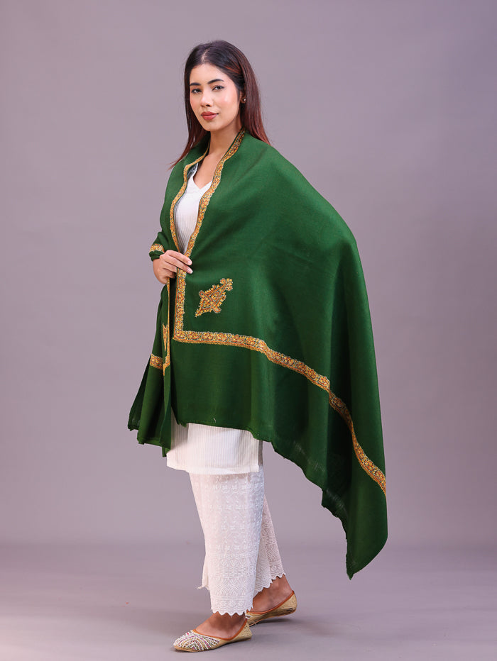 Women's Hand Embroidered Pure Wool Shawl