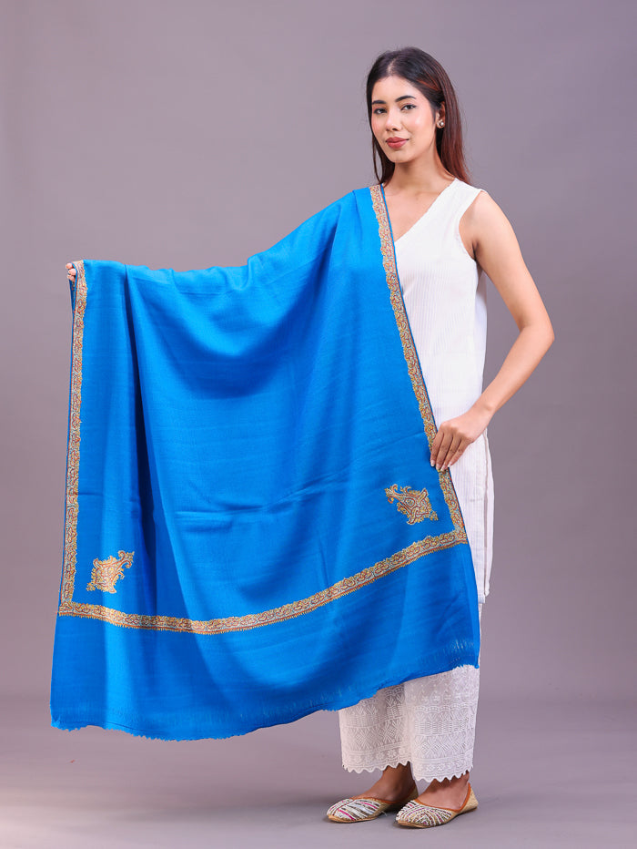 Women's Hand Embroidered Pure Wool Shawl