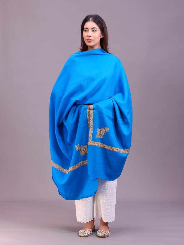 Women's Hand Embroidered Pure Wool Shawl