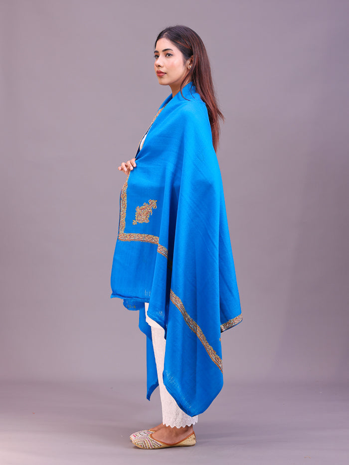 Women's Hand Embroidered Pure Wool Shawl