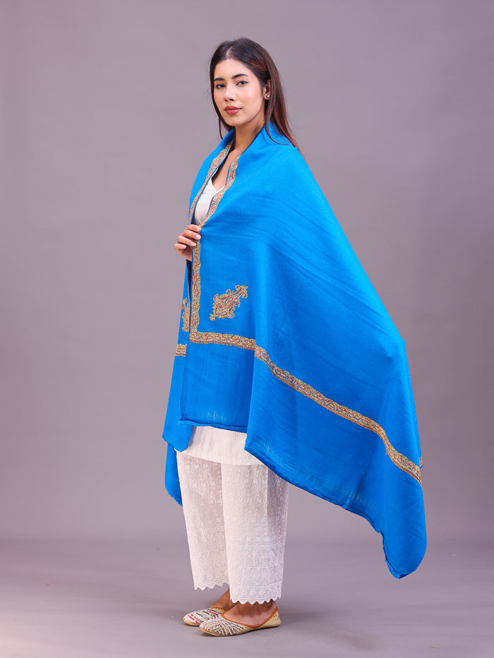 Women's Hand Embroidered Pure Wool Shawl