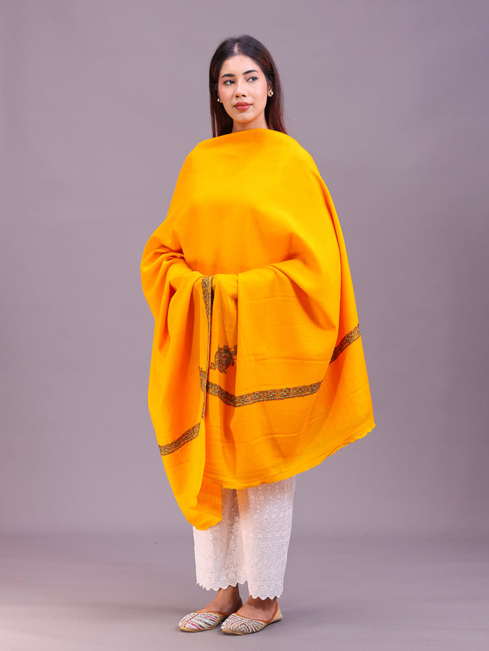 Women's Hand Embroidered Pure Wool Shawl