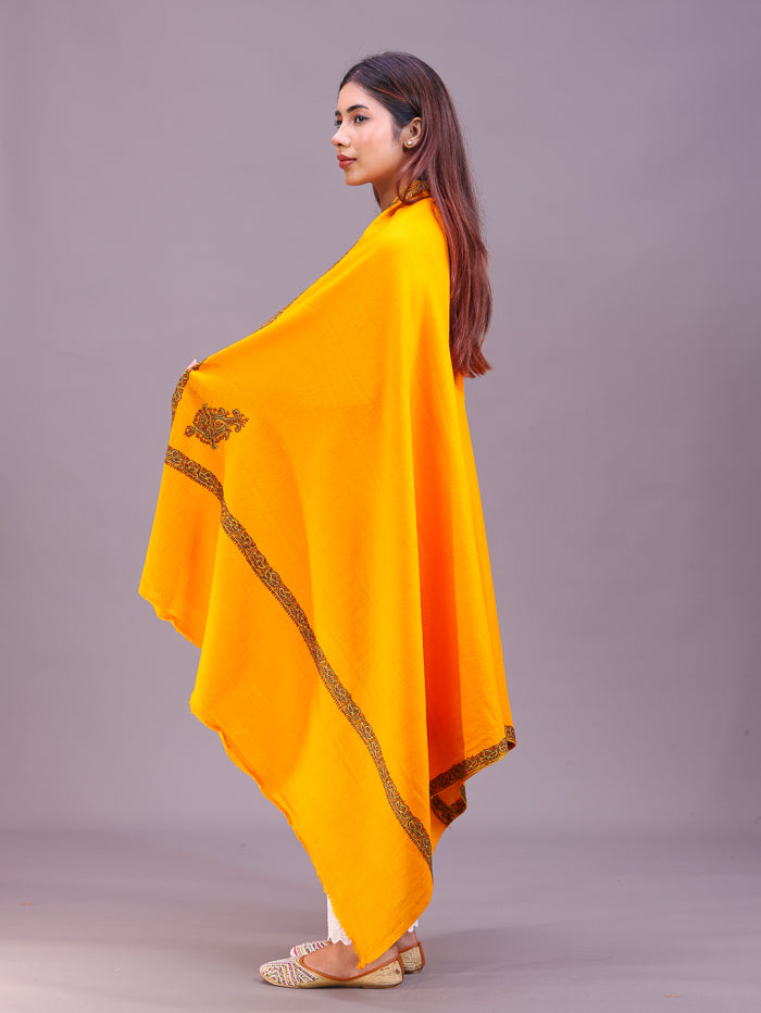 Women's Hand Embroidered Pure Wool Shawl
