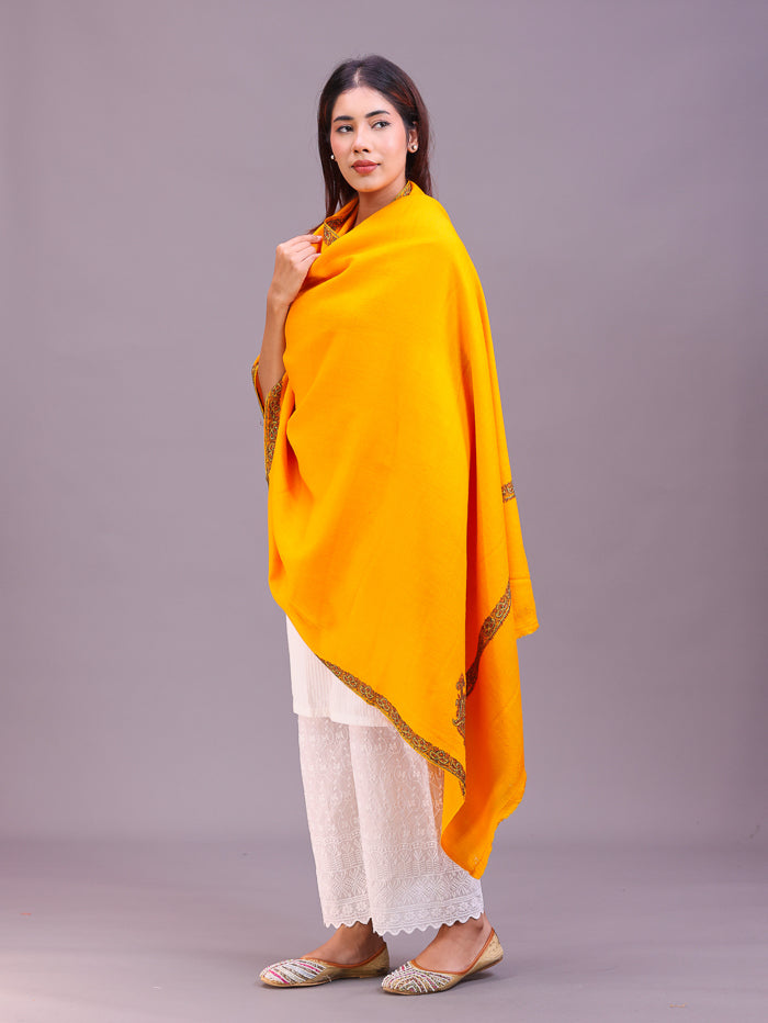 Women's Hand Embroidered Pure Wool Shawl