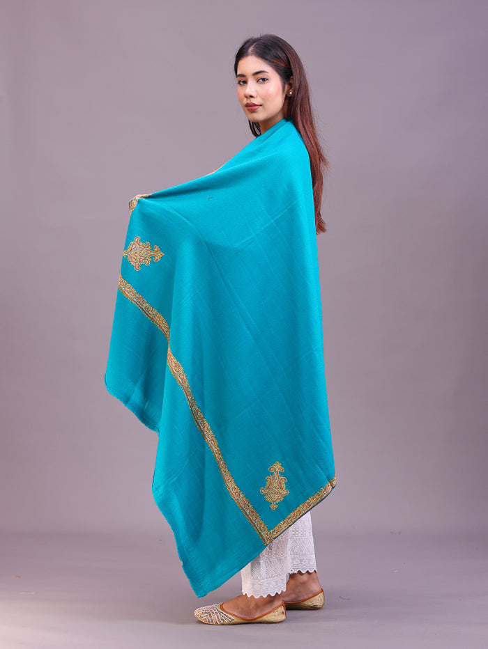Women's Hand Embroidered Pure Wool Shawl