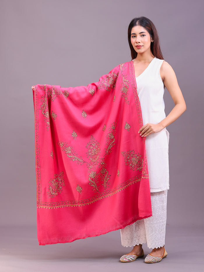 Women's Hand Embroidered Wool Shawl