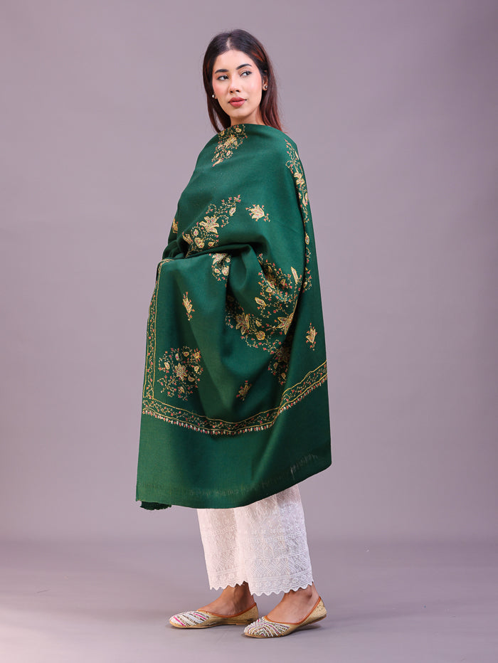 Women's Hand Embroidered Pure Wool Shawl