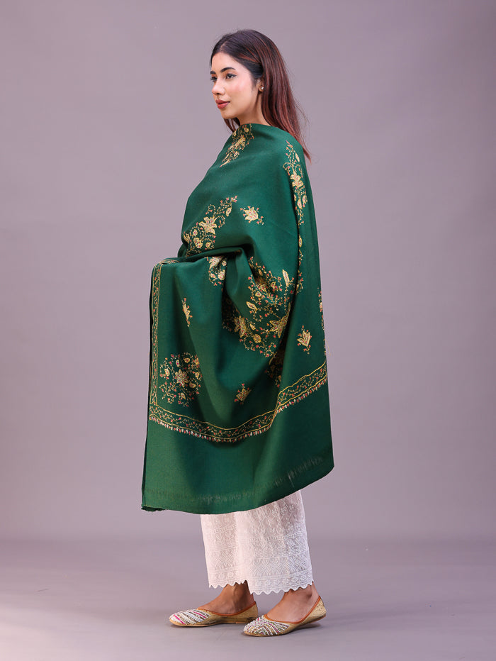 Women's Hand Embroidered Pure Wool Shawl