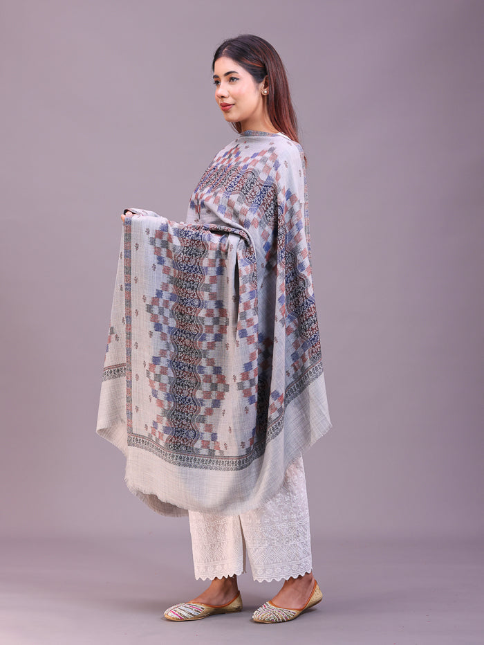 Women's Jamawar Wool Shawl