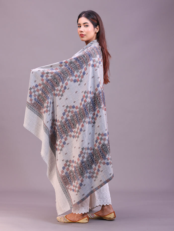 Women's Jamawar Wool Shawl