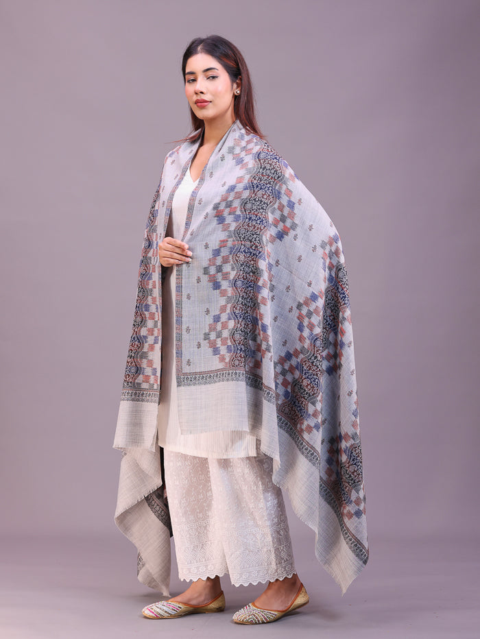 Women's Jamawar Wool Shawl