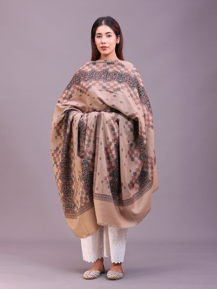 Women's Jamawar Wool Shawl