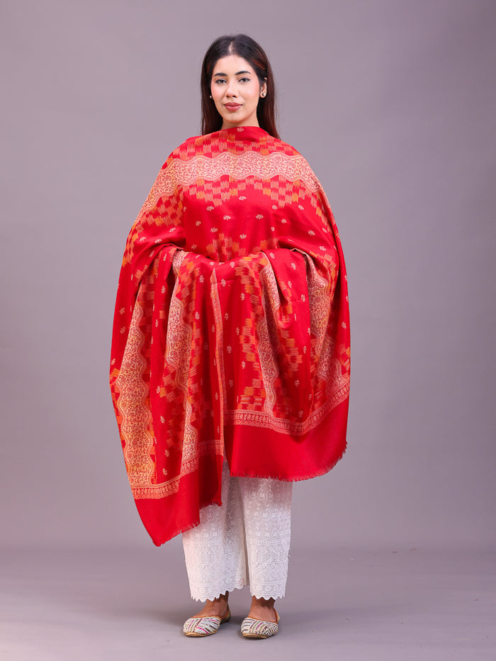Women's Jamawar Wool Shawl
