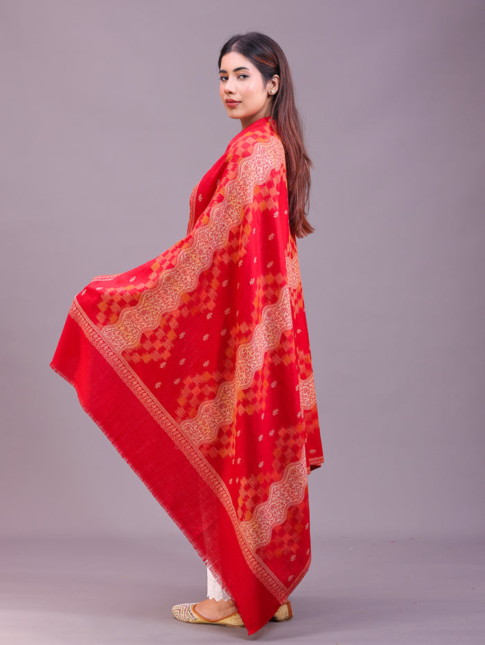 Women's Jamawar Wool Shawl