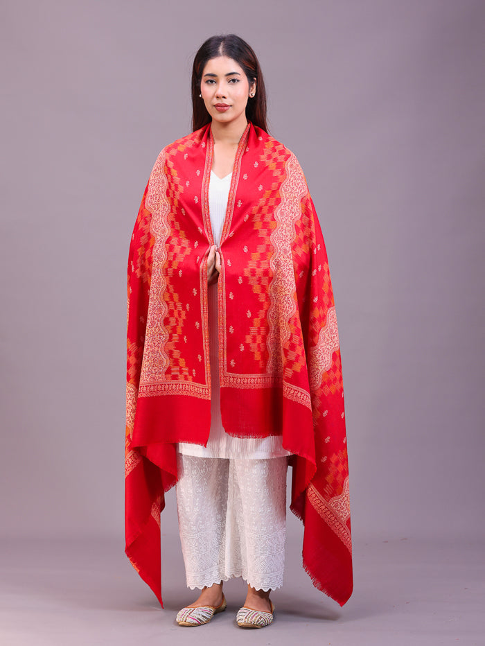 Women's Jamawar Wool Shawl
