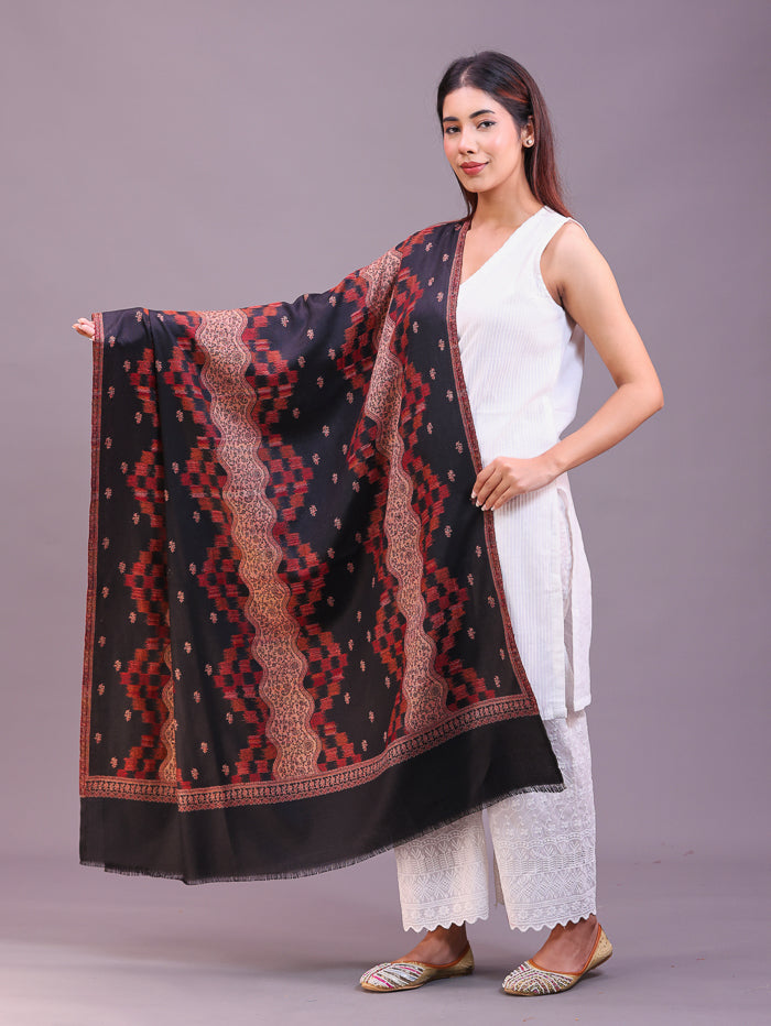 Women's Jamawar Wool Shawl