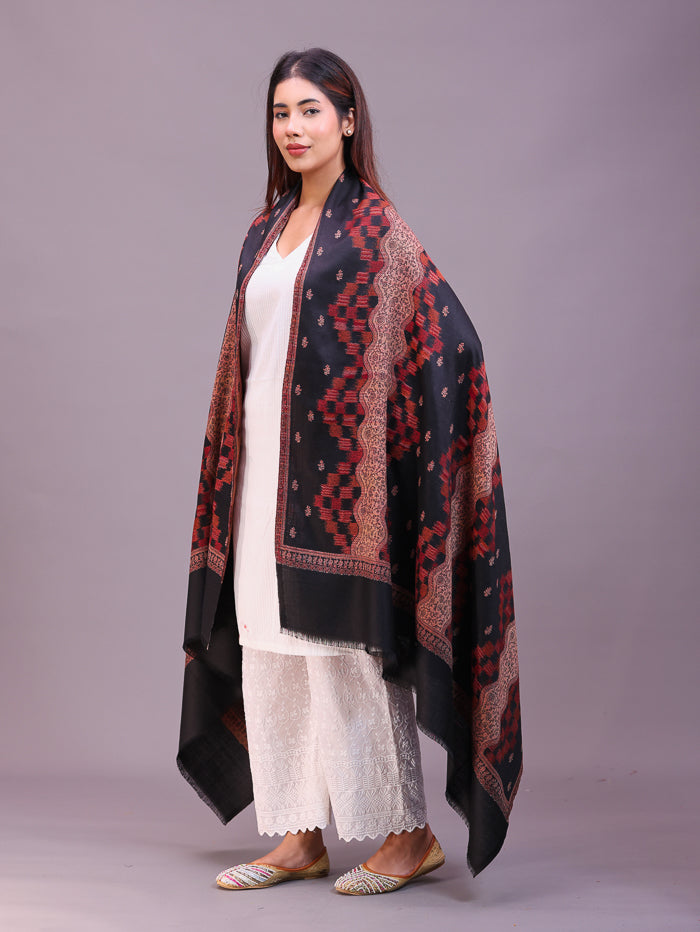 Women's Jamawar Wool Shawl