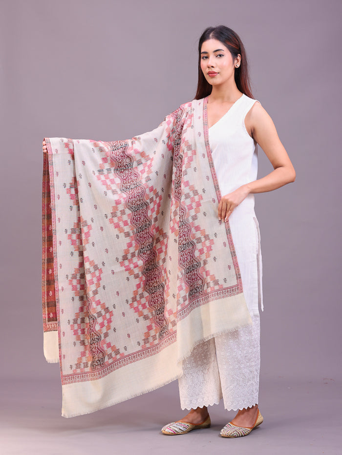Women's Jamawar Wool Shawl