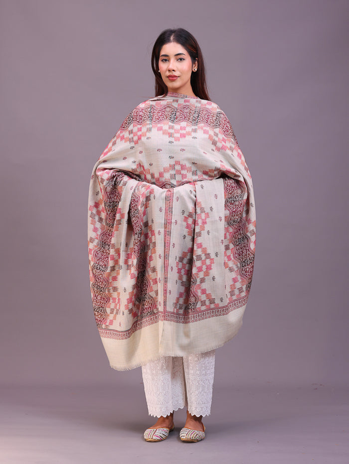 Women's Jamawar Wool Shawl
