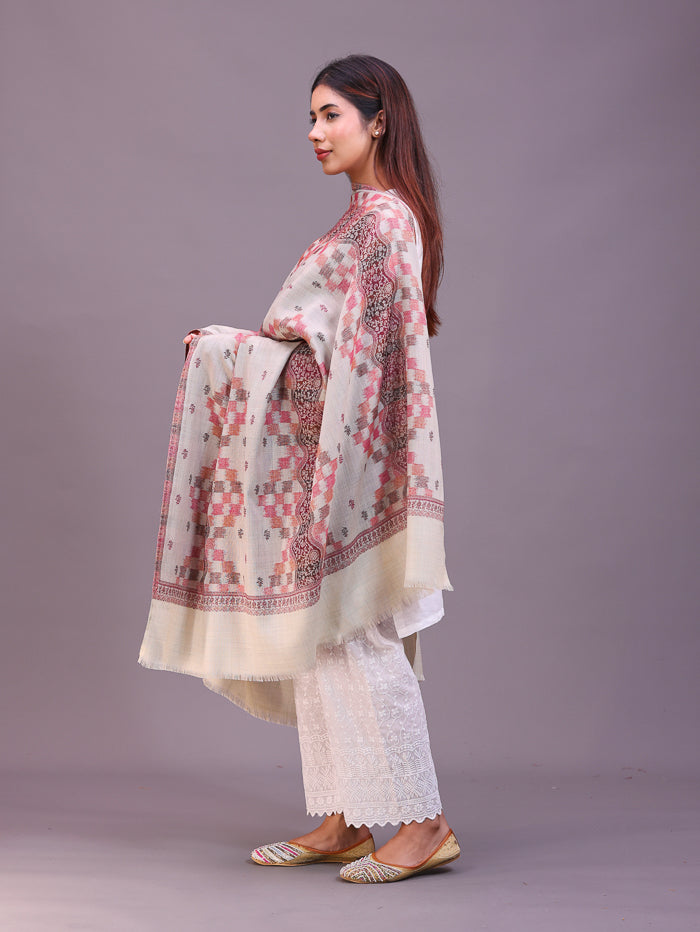 Women's Jamawar Wool Shawl