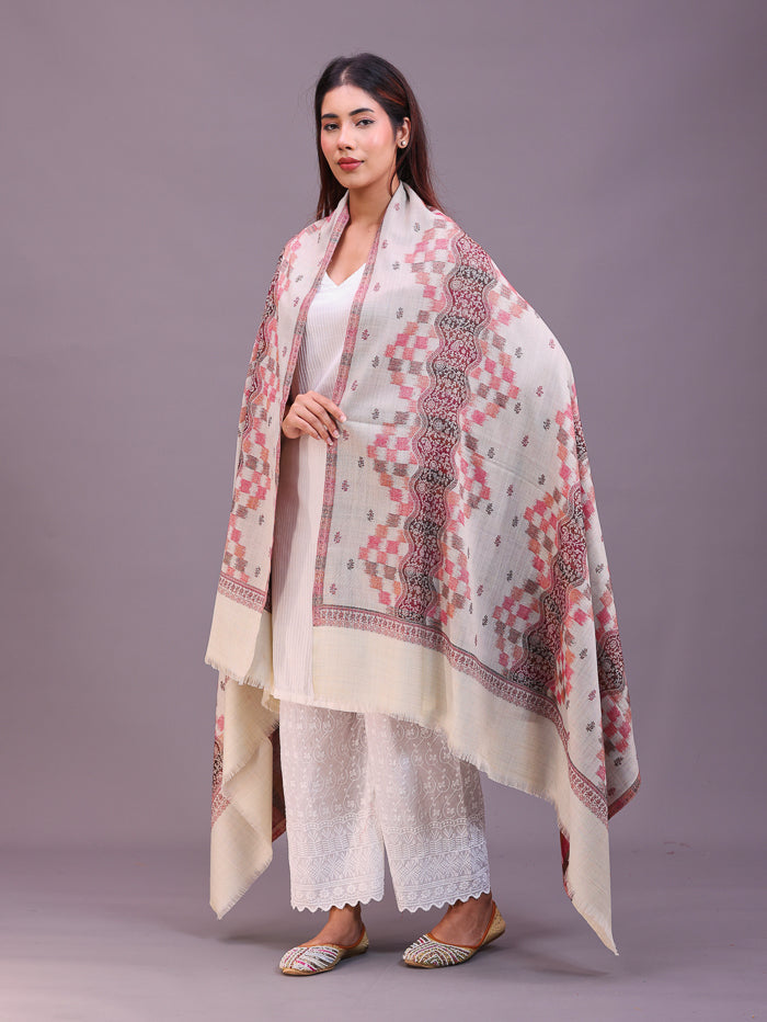 Women's Jamawar Wool Shawl