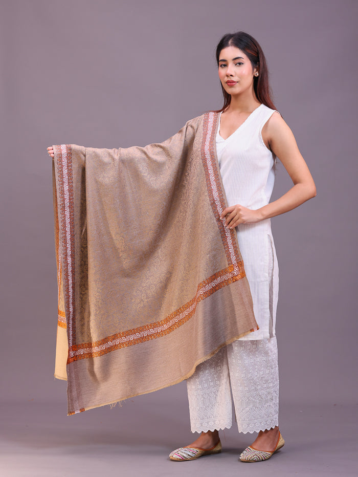 महिलाओं के लिए पैस्ले कानी जामावार ऐक्रेलिक शॉल 