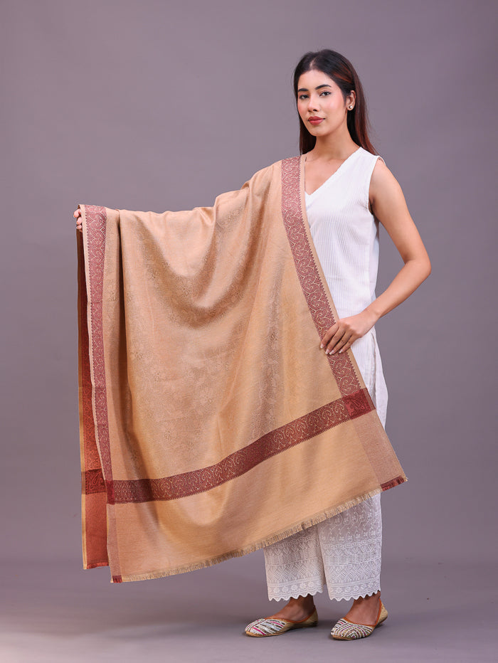 महिलाओं के लिए पैस्ले कानी जामावार ऐक्रेलिक शॉल 