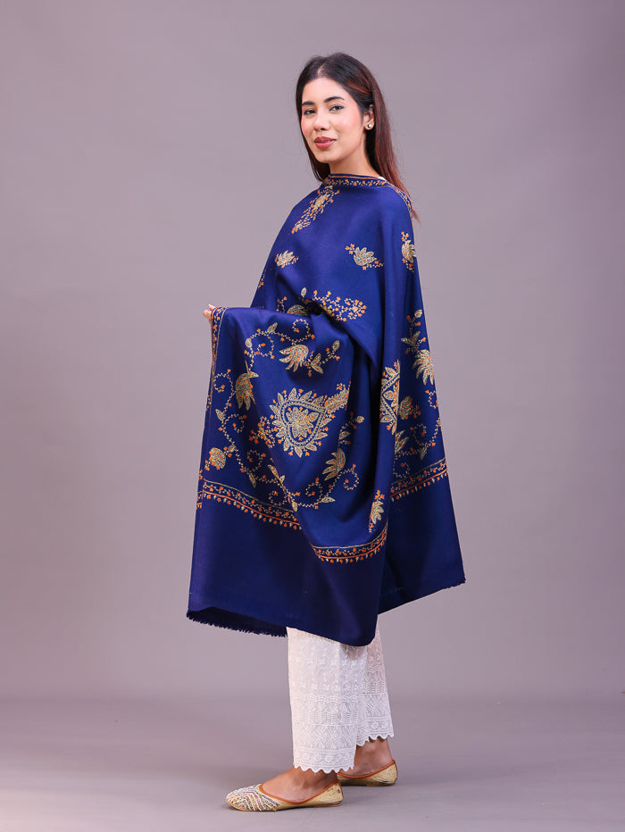Women's Hand Embroidered Pure Wool Shawl