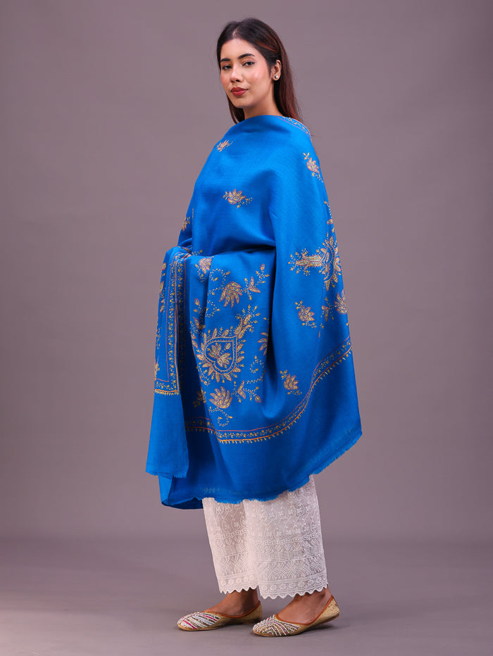 Women's Hand Embroidered Pure Wool Shawl