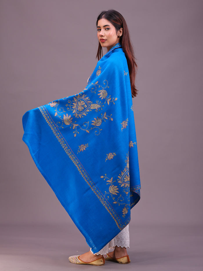Women's Hand Embroidered Pure Wool Shawl
