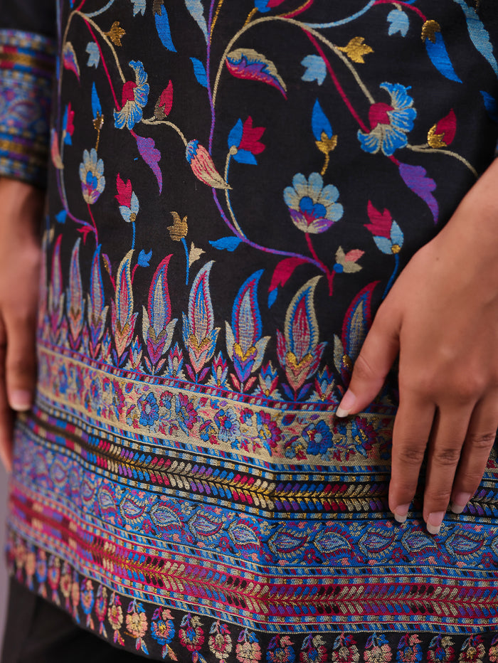 Women's Silk Blended Co-Ord Set – Kurta and Trousers
