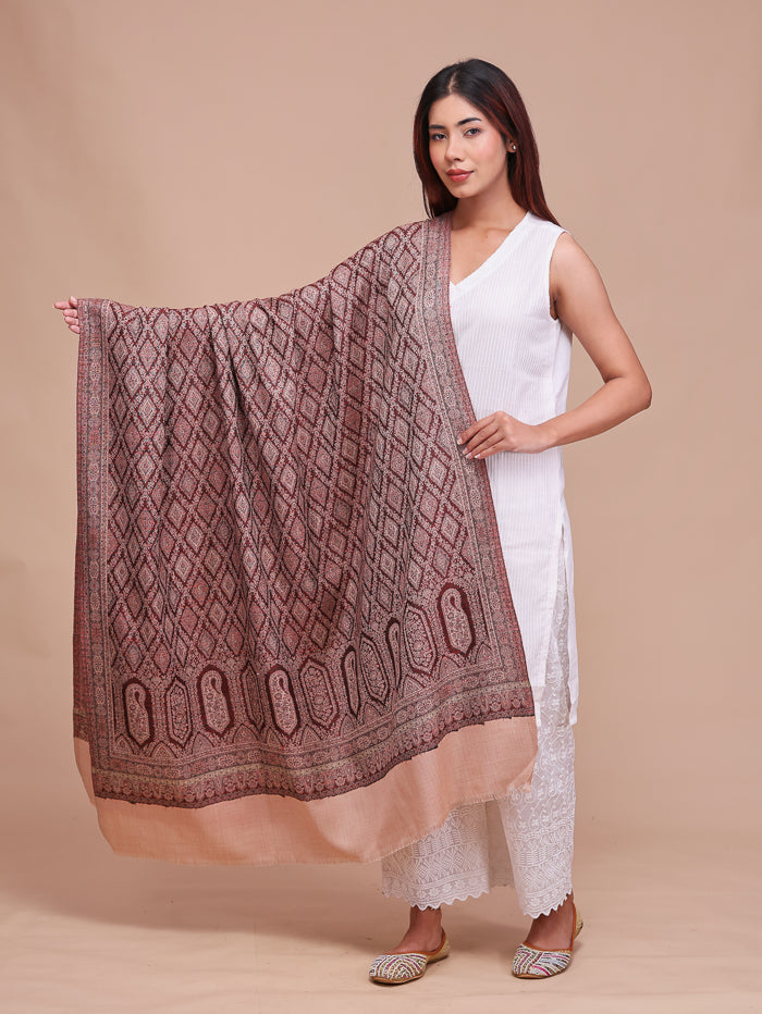 Women's Jamawar Wool Shawl