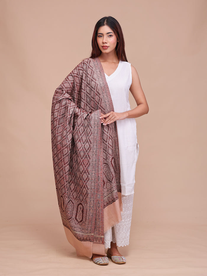 Women's Jamawar Wool Shawl