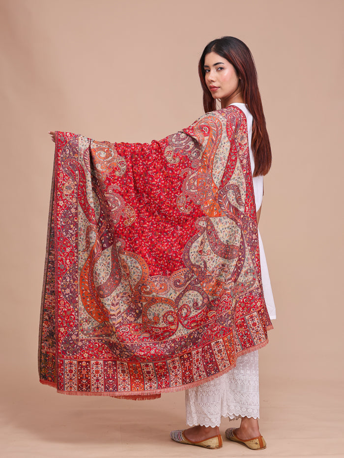 Women's Jamawar Wool Shawl
