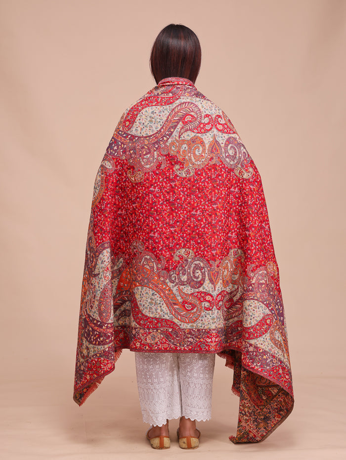 Women's Jamawar Wool Shawl