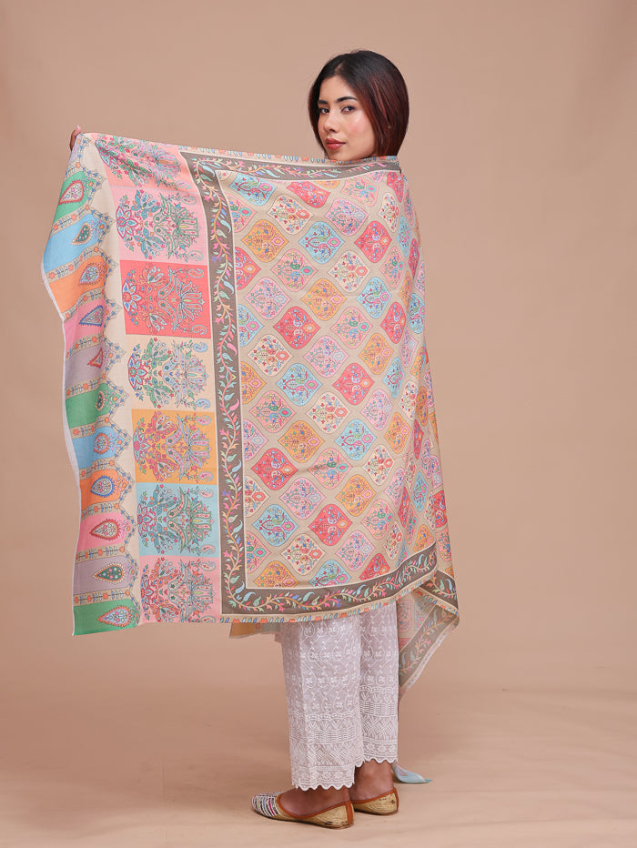 Women's Printed Wool Shawl