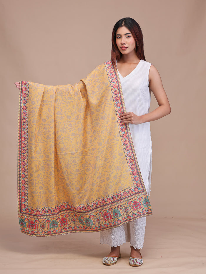 Women's Printed Wool Shawl