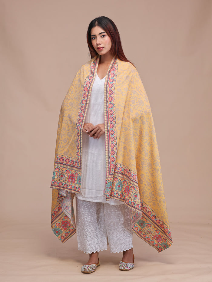 Women's Printed Wool Shawl