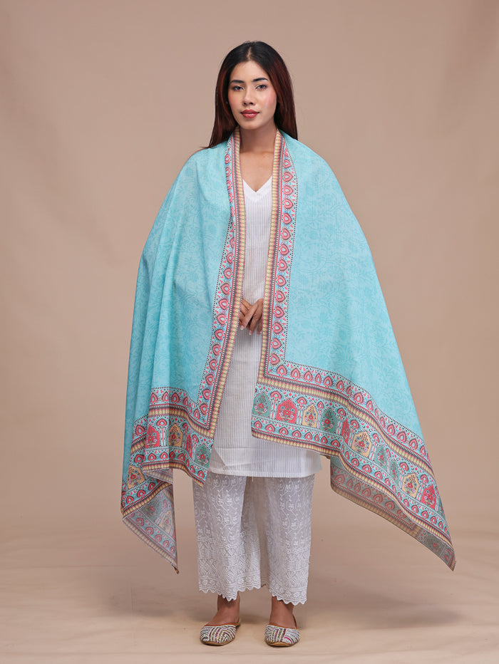 Women's Printed Wool Shawl