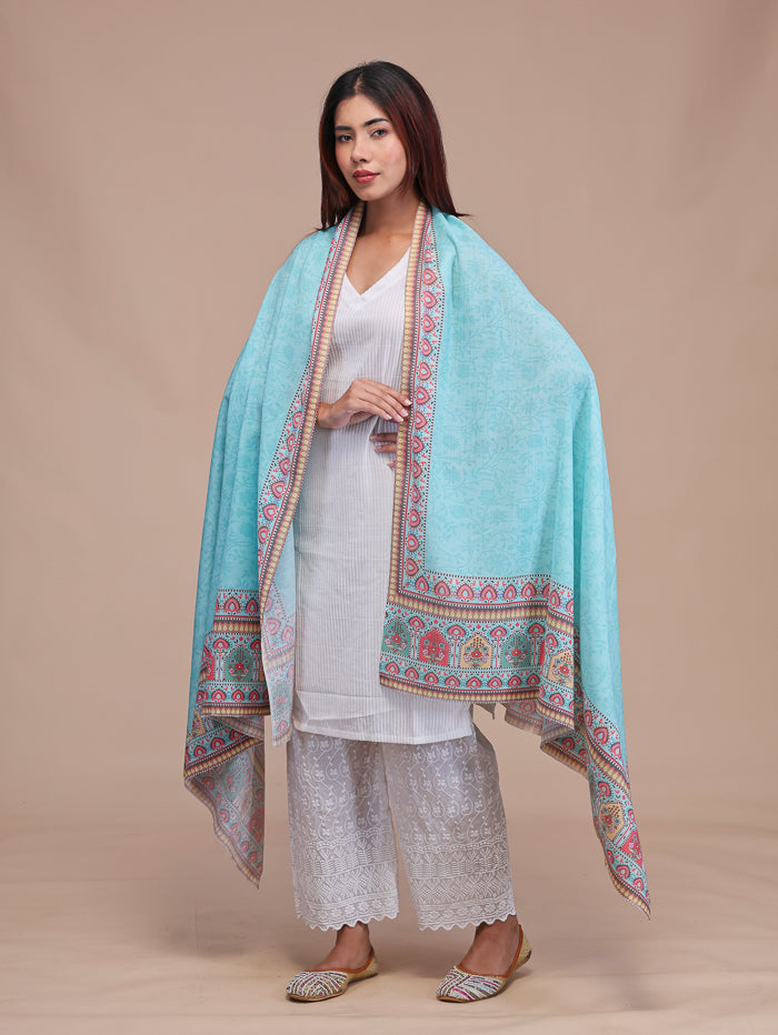 Women's Printed Wool Shawl