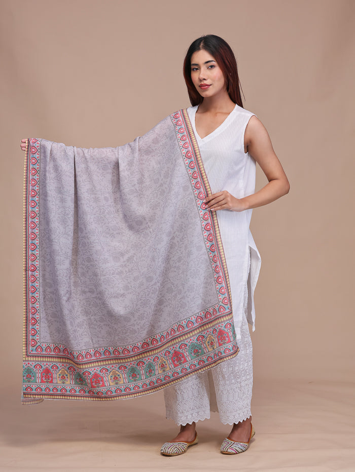 Women's Printed Wool Shawl