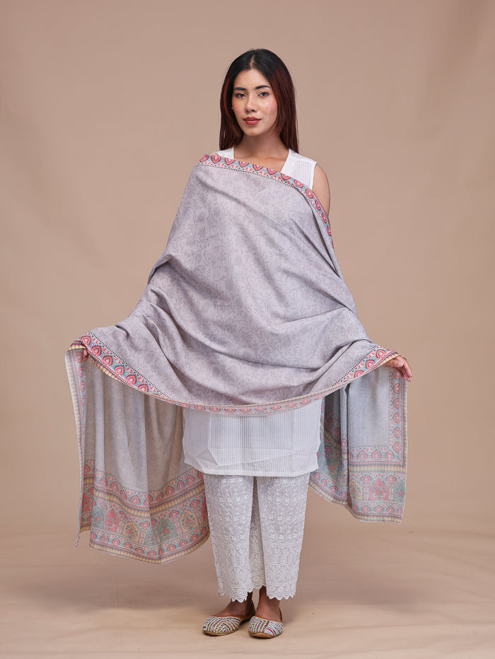 Women's Printed Wool Shawl