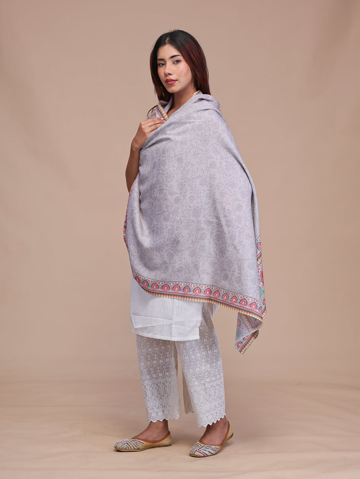 Women's Printed Wool Shawl