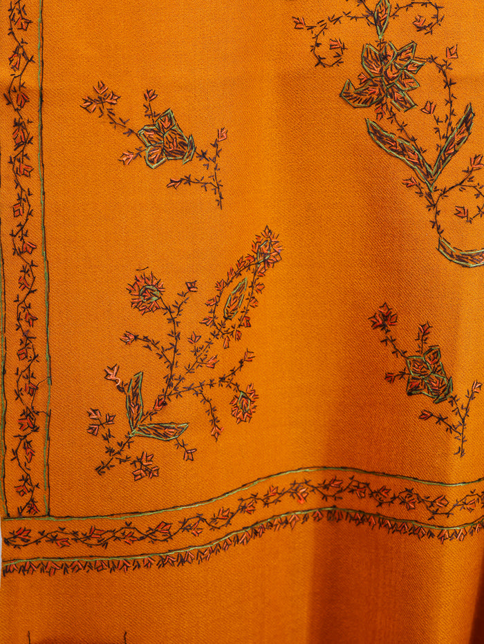 Women's Hand Embroidered Pure Wool Shawl