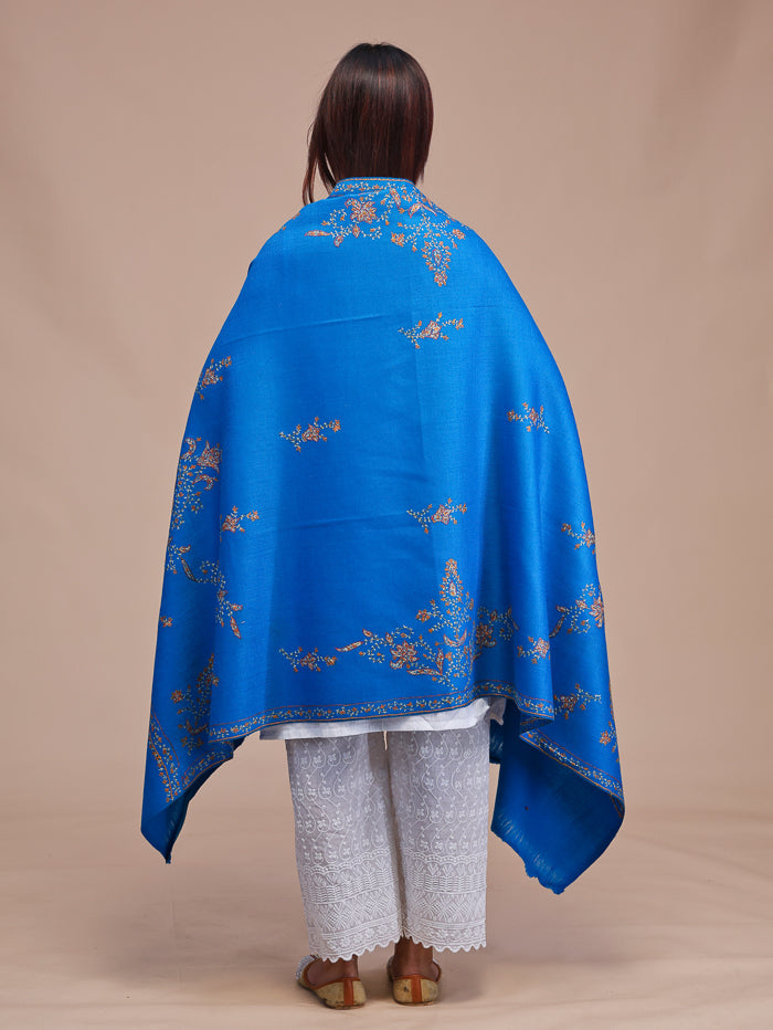 Women's Hand Embroidered Pure Wool Shawl