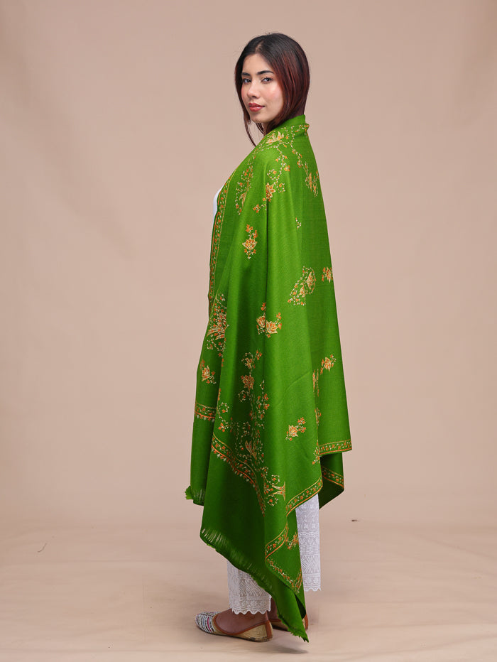 Women's Hand Embroidered Pure Wool Shawl