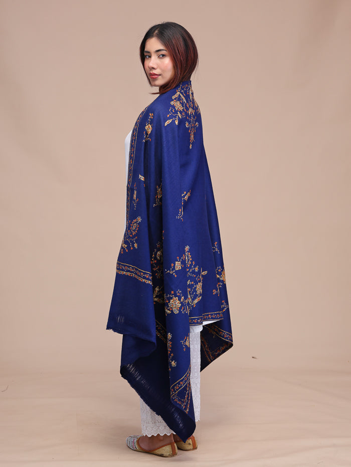 Women's Hand Embroidered Pure Wool Shawl