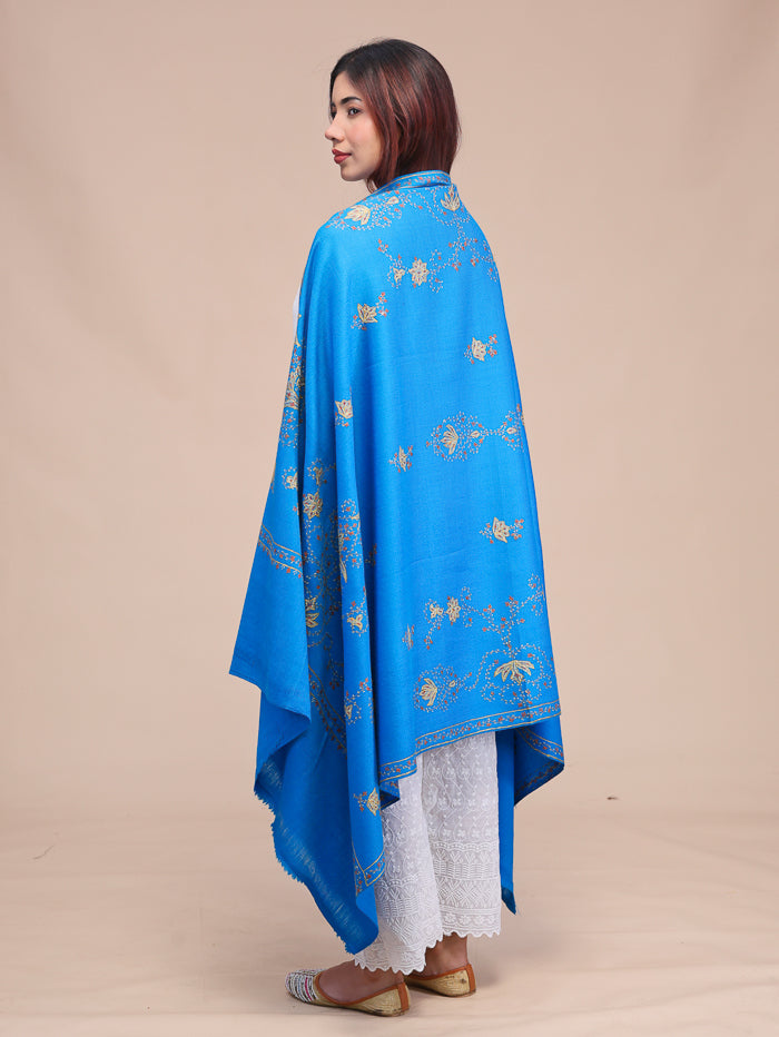 Women's Hand Embroidered Pure Wool Shawl