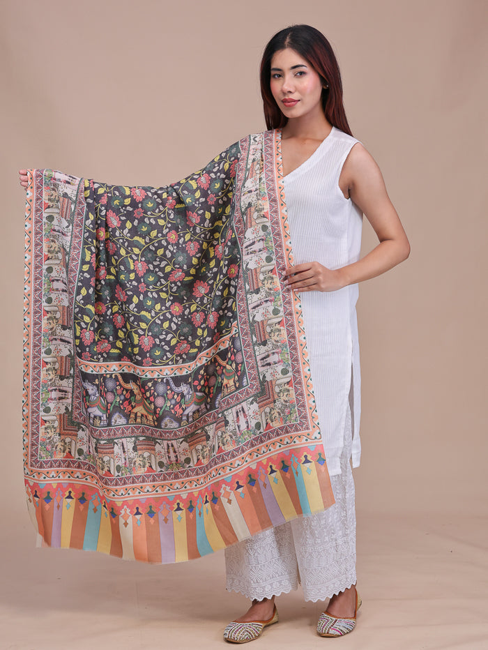 Women's Printed Wool Shawl