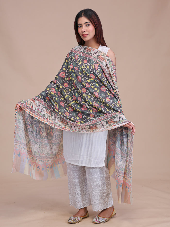 Women's Printed Wool Shawl